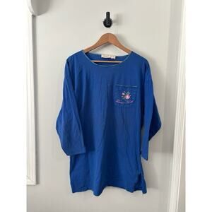 VTG Victoria’s Secret Gold Label Sleep Shirt Nightgown Size Med/Lg Cotton Purple